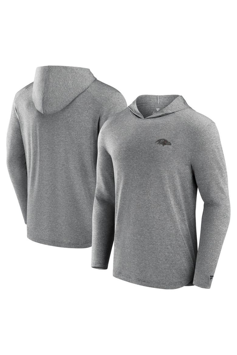 Men's Fanatics Signature Black Baltimore Ravens Front Office Tech Lightweight Hoodie T-Shirt, Alternate, color, Black