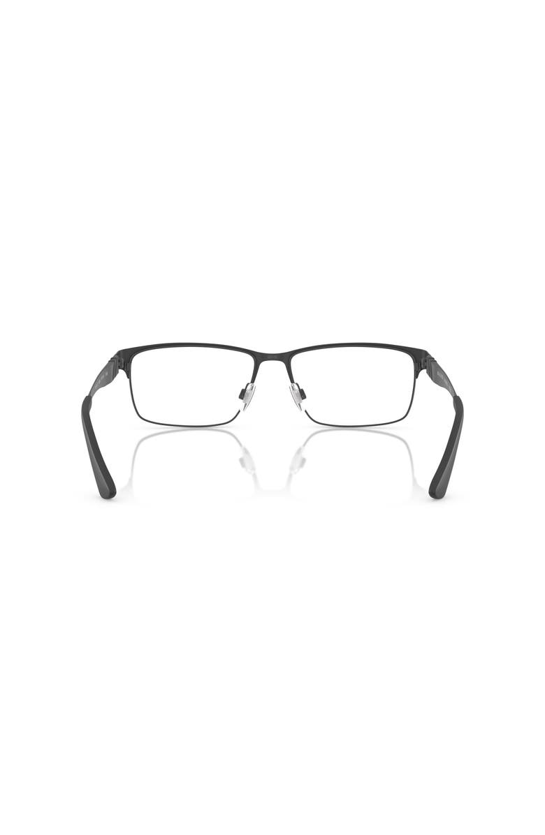 Polo Ralph Lauren 56mm Rectangle optical glasses, Alternate, color, Black