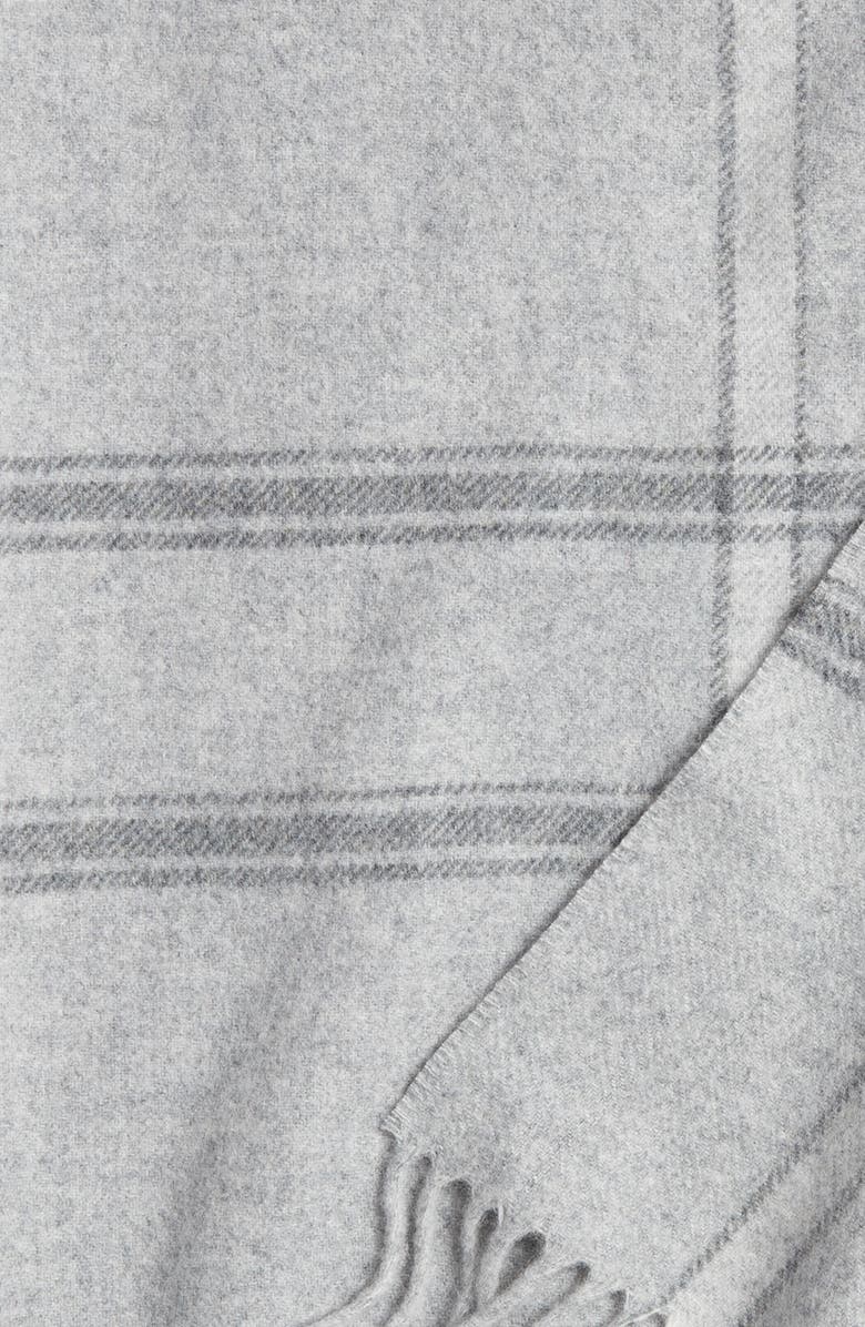 Nordstrom Plaid Wool & Cashmere Throw Blanket, Alternate, color,