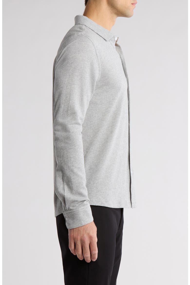 Dobston Cotton Blend Button-Up Shirt, Alternate, color, LIGHT GREY