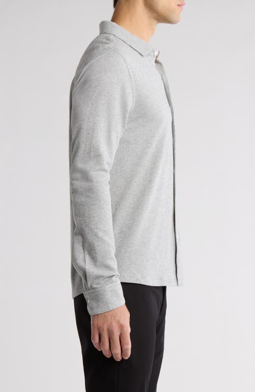 Robert Barakett Dobston Cotton Blend Button-up Shirt In Gray