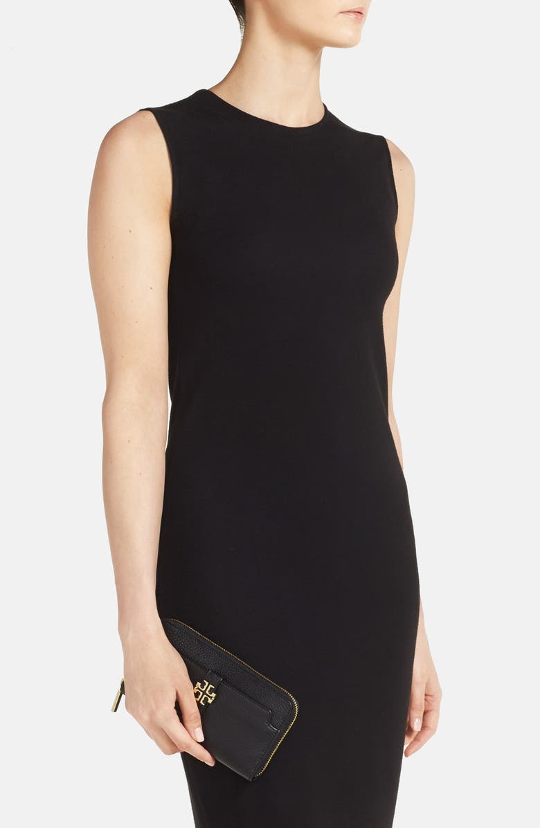 Tory Burch 'Plaque' Zip Continental Wallet, Alternate, color, 