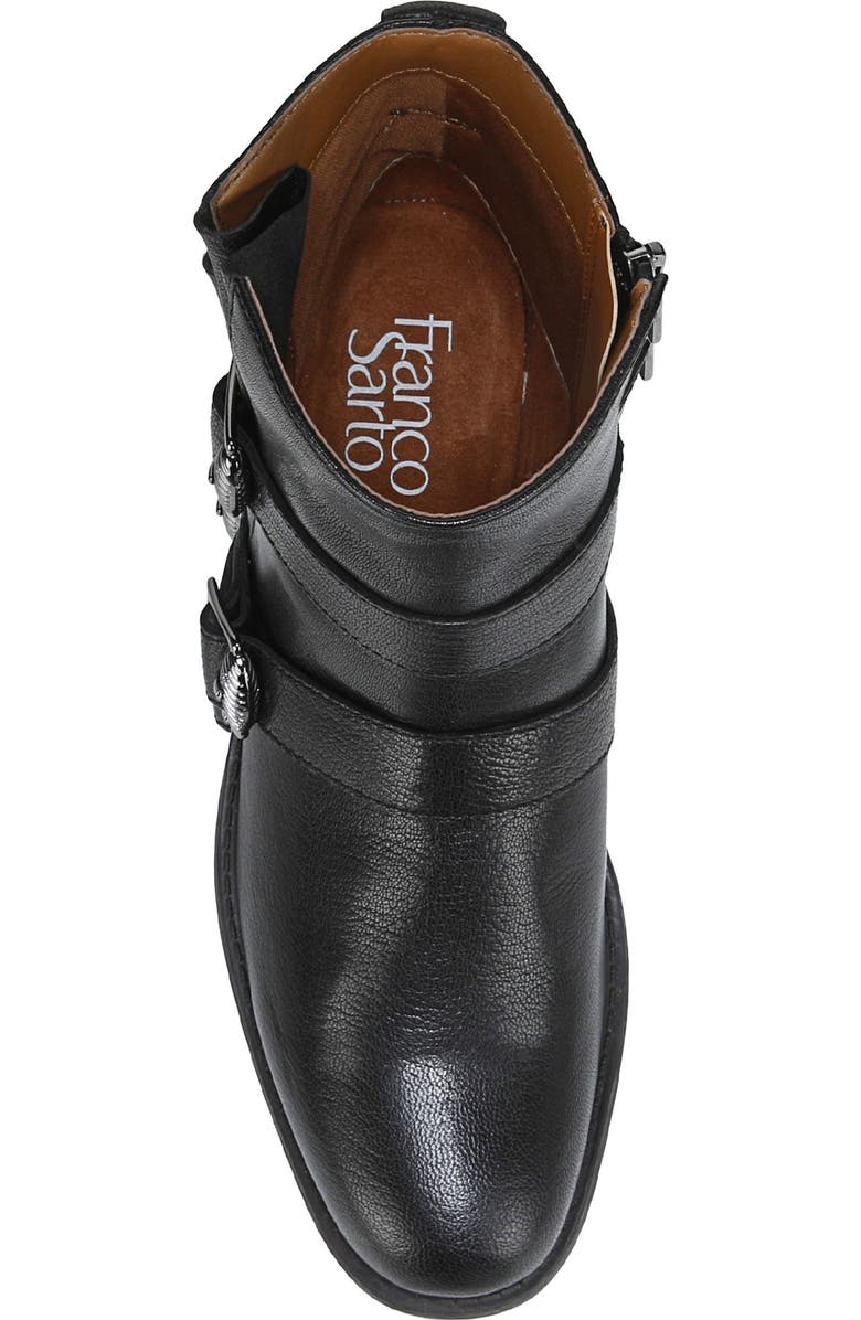 Franco Sarto Mirani Buckle Strap Ankle Boot, Alternate, color, Black