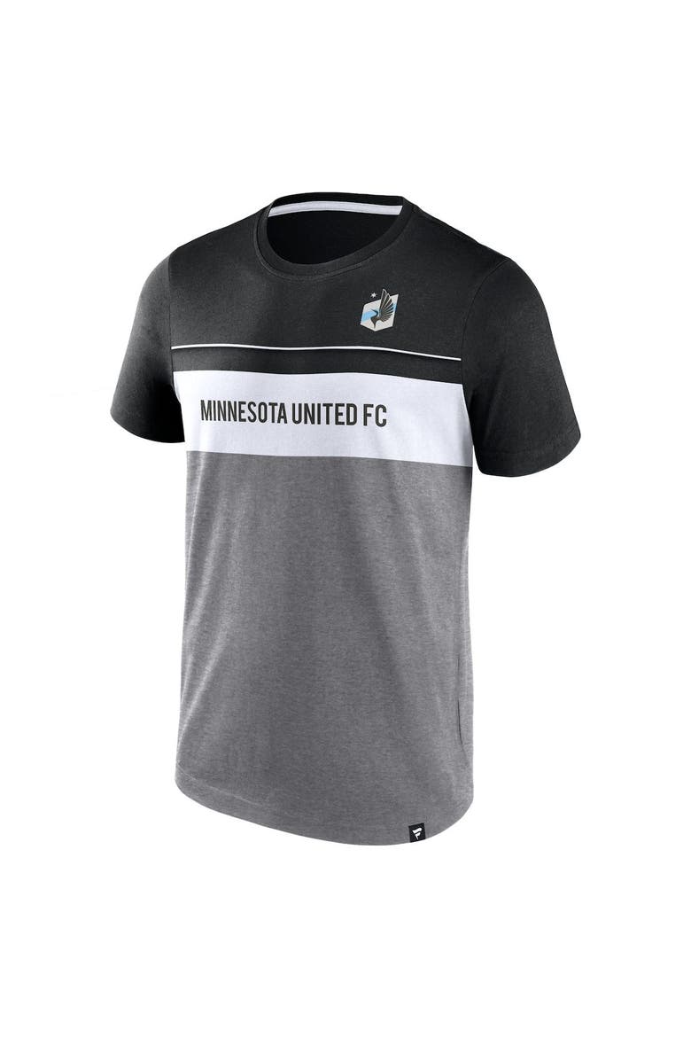 Men's Fanatics Branded Black/Gray Minnesota United FC Striking Distance T-Shirt, Alternate, color, Gray