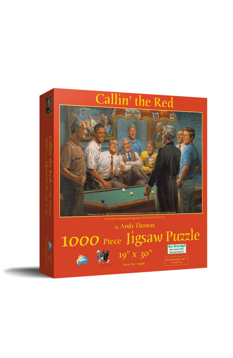 Sunsout Callin' the Red 1000 piece Jigsaw Puzzle for Adults, Main, color, Multicolor