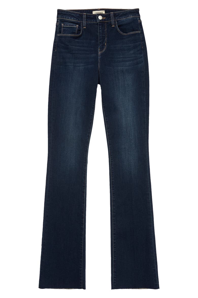 Ruth High Waist Raw Hem Straight Leg Jeans, Alternate, color, VENUS