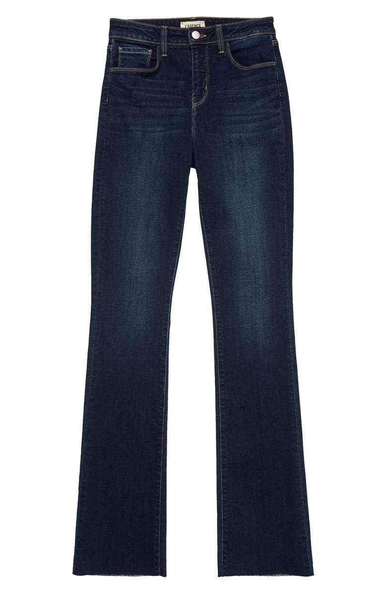 L'AGENCE Ruth High Waist Raw Hem Straight Leg Jeans, Alternate, color, Venus