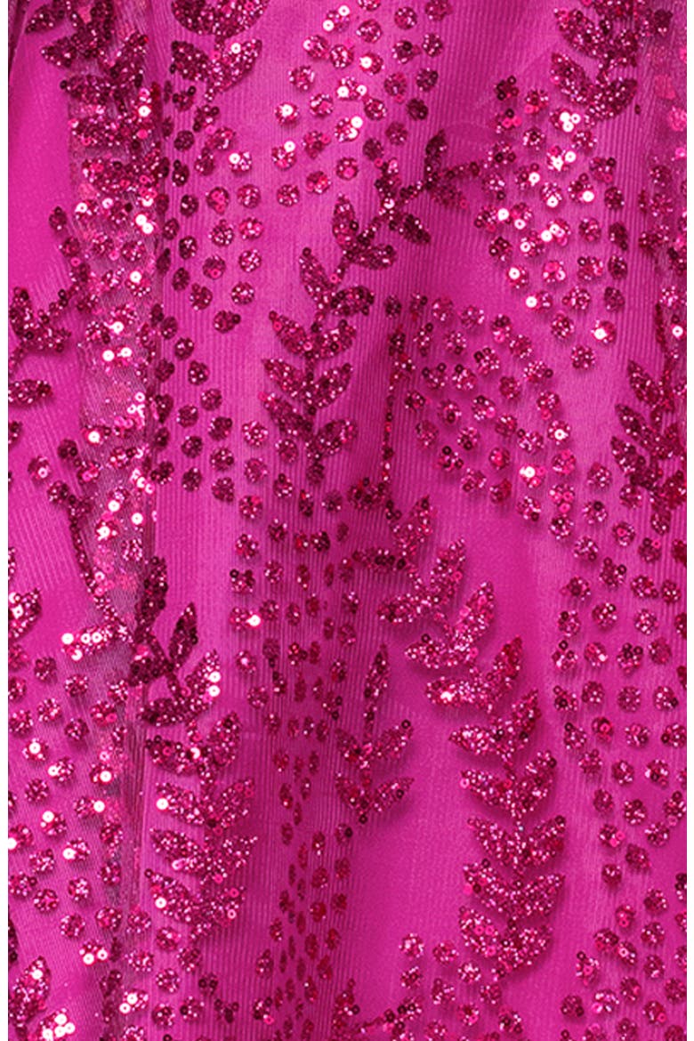 Sequin Minidress, Alternate, color, HOT PINK