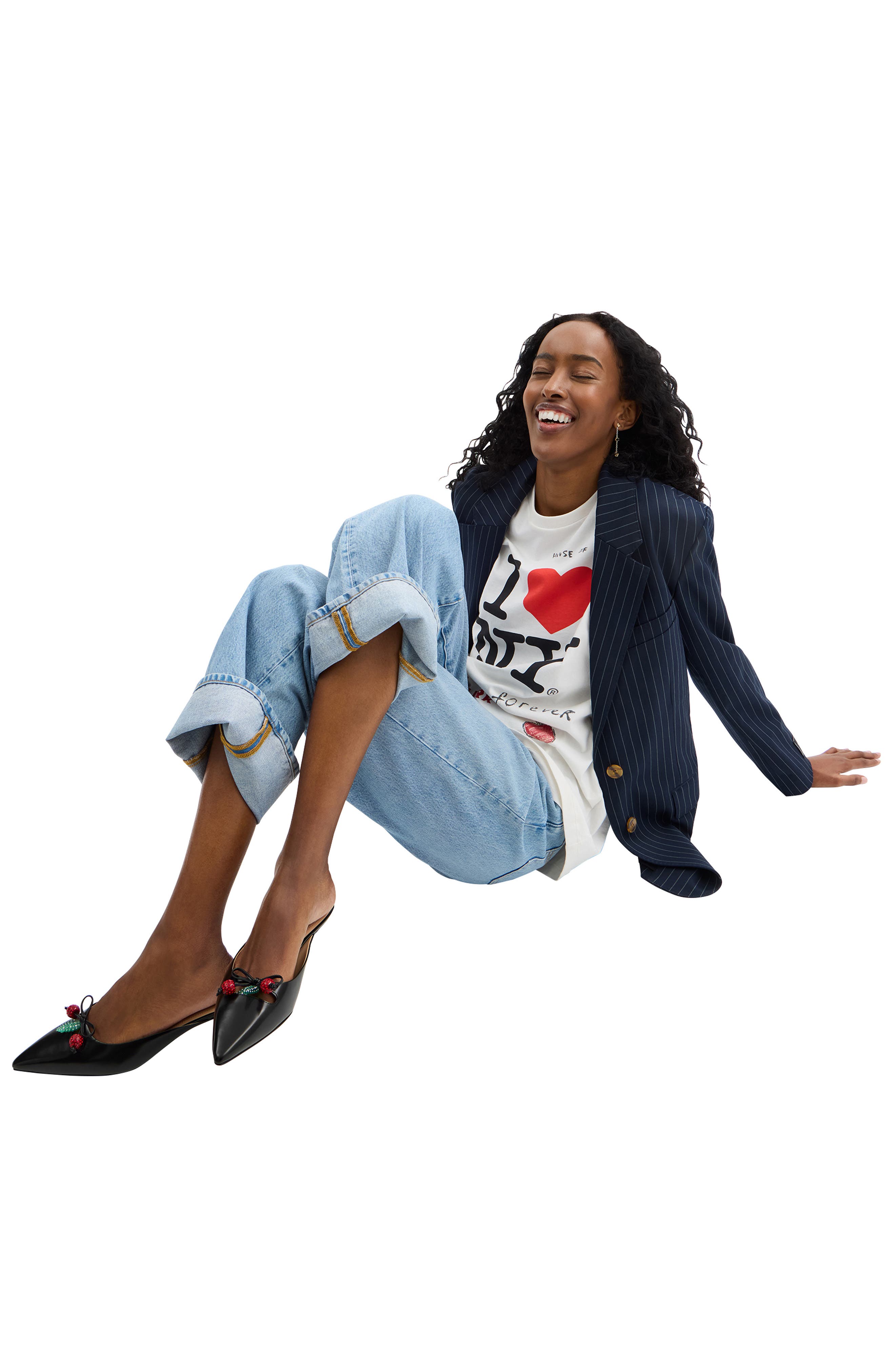 COACH Runway Pointed Toe Kitten Heel Mule, Alternate, color, 