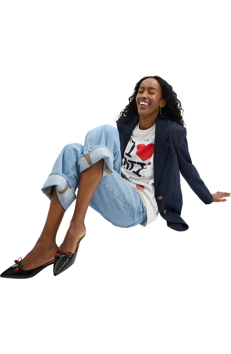 COACH Runway Pointed Toe Kitten Heel Mule, Alternate, color,