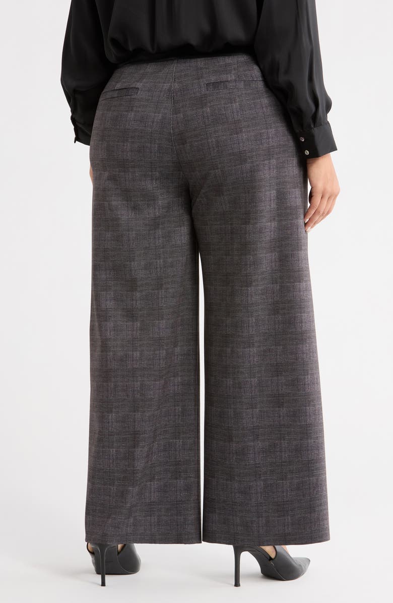 Lysse Denver High Waist Ankle Wide Leg Ponte Pants, Alternate, color, Charcoal Glen Plaid