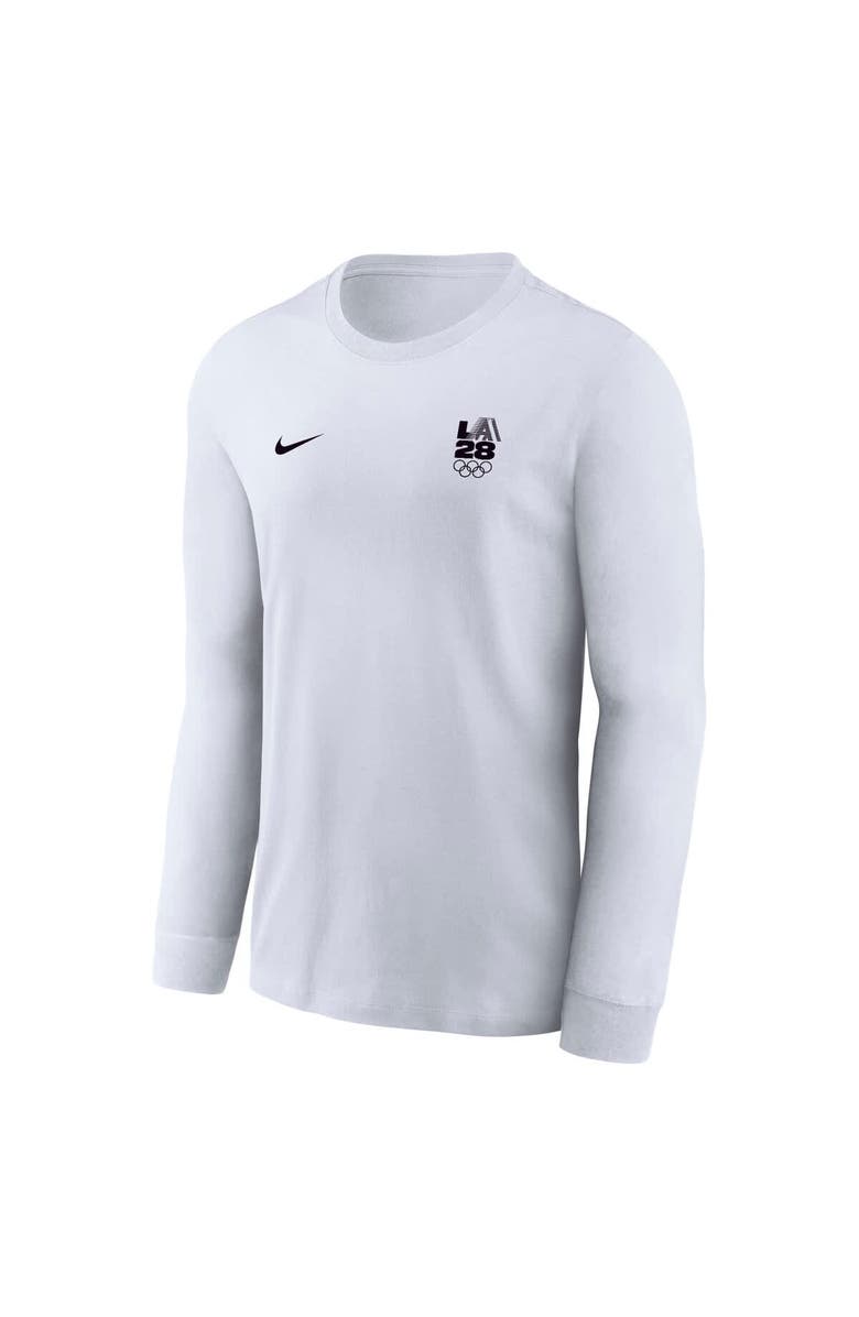 Nike Men's Nike  White LA 2028 Summer Olympics Legend Performance Long Sleeve T-Shirt, Alternate, color, White