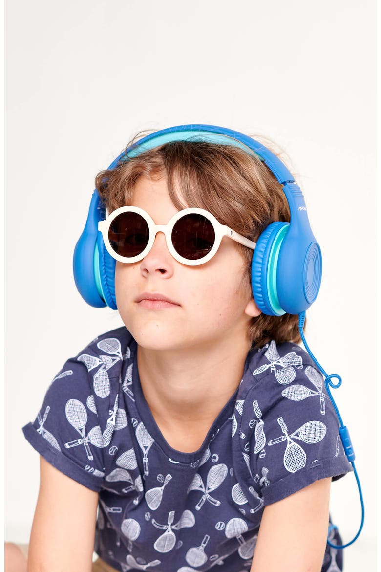 Kids' Euro Round Sunglasses, Alternate, color, SWEET CREAM