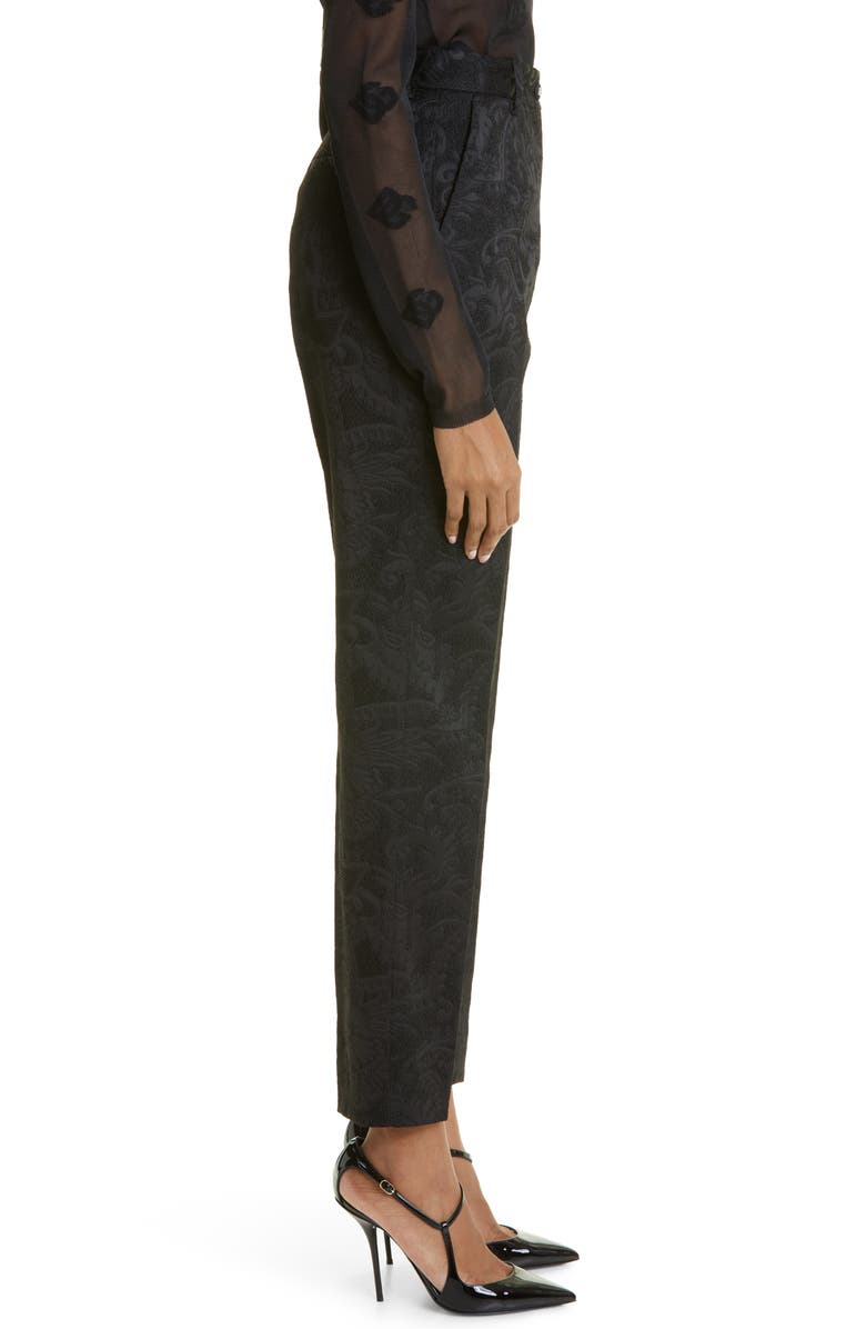 Dolce&Gabbana Floral Jacquard Pants, Alternate, color, 