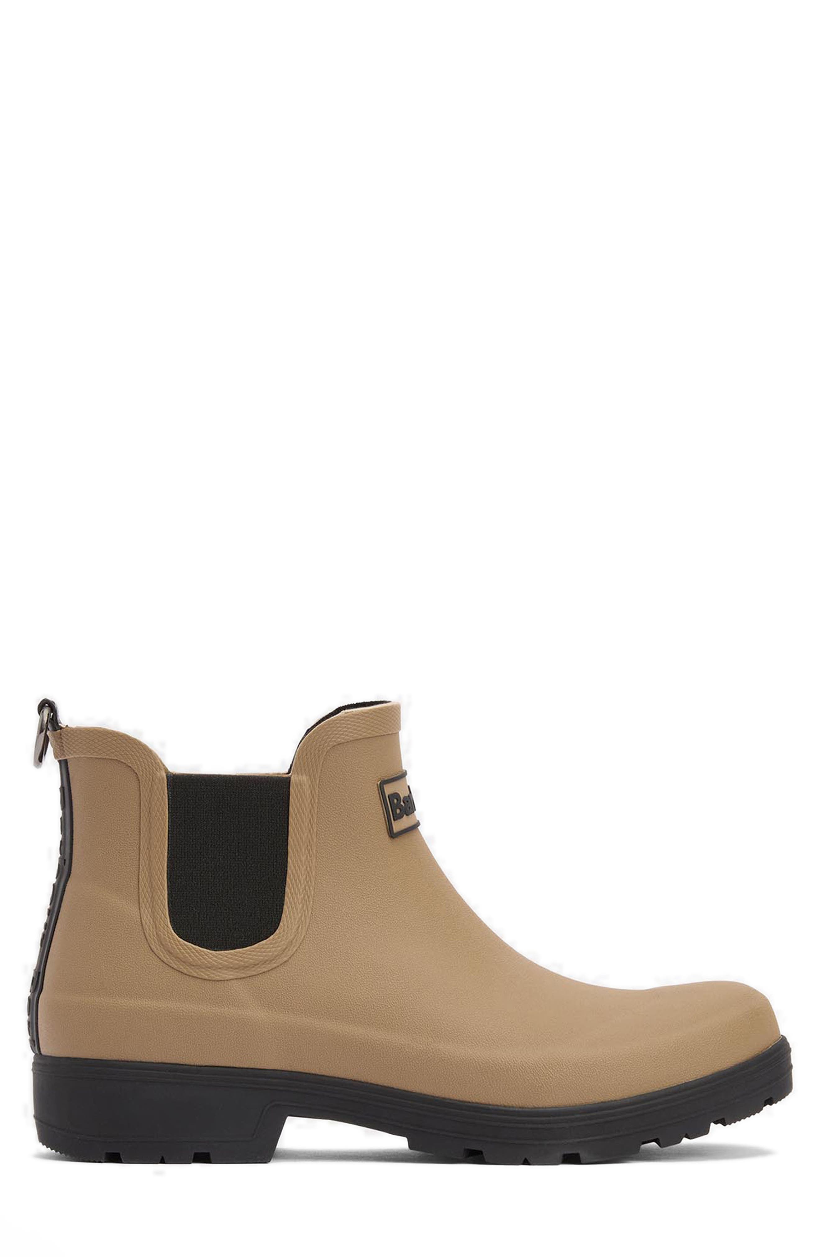 Barbour Fynn Wellington Chelsea Boot, Alternate, color, Military Brown/ Black