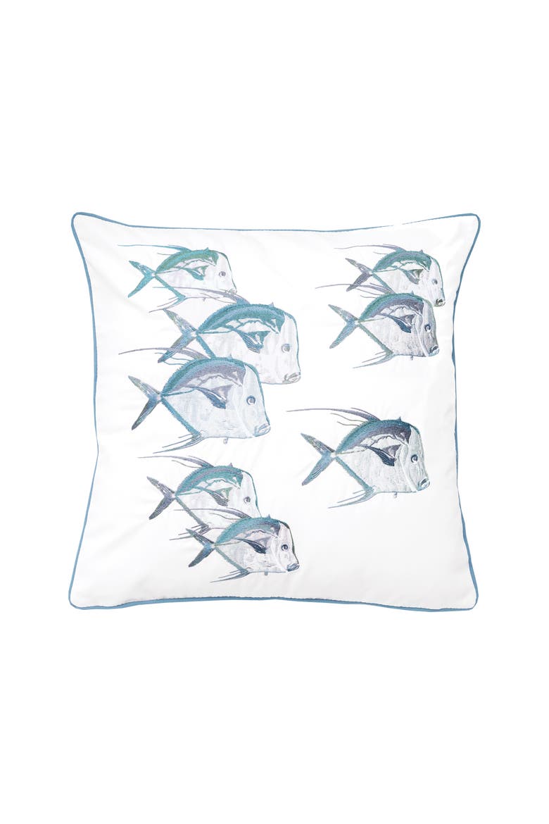 Lookdowns Sea glass Pillow, Main, color, Blue