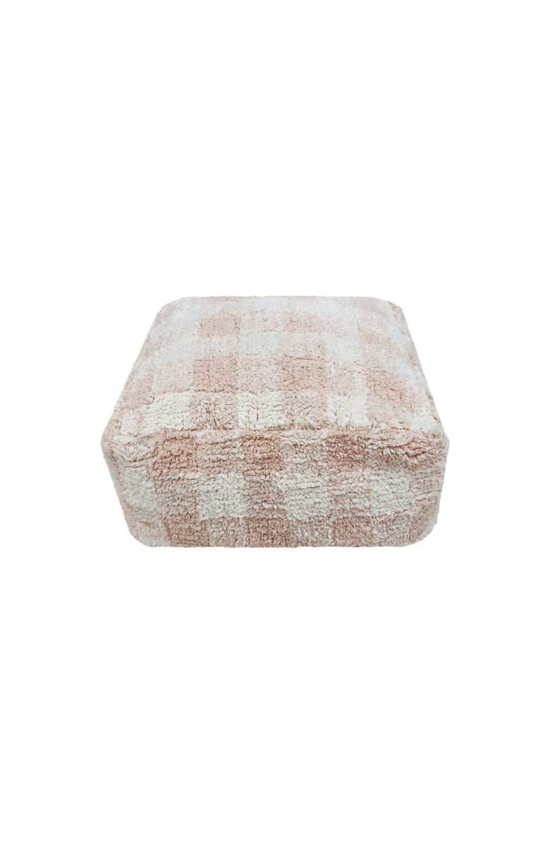 Lorena Canals Pouf Vichy, Main, color, Natural, Rose