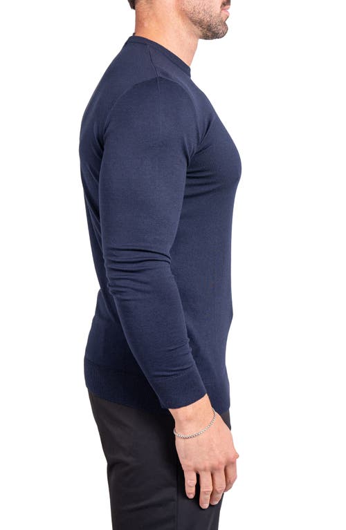Maceoo Knitted Passion Colorblock Sweater In Blue