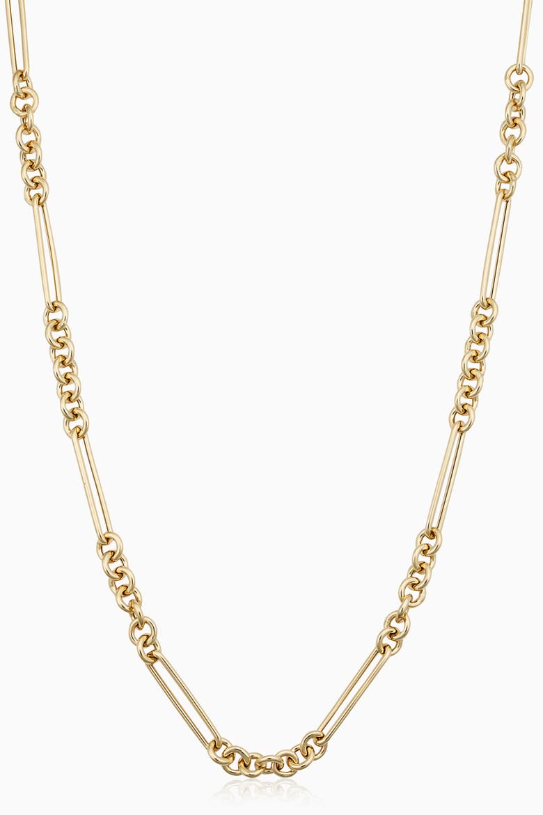 14K Gold Bold Venetian Necklace, Main, color, Yellow Gold