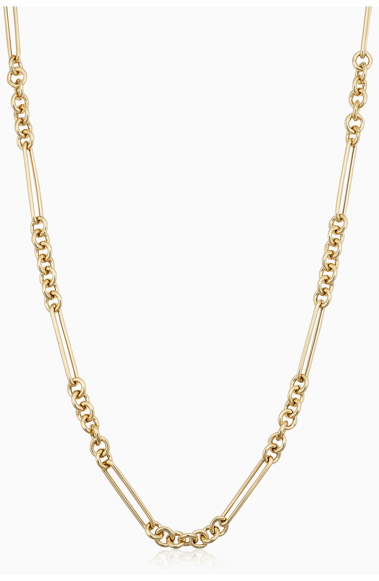 Oradina 14K Gold Bold Venetian Necklace, Main, color, Yellow Gold