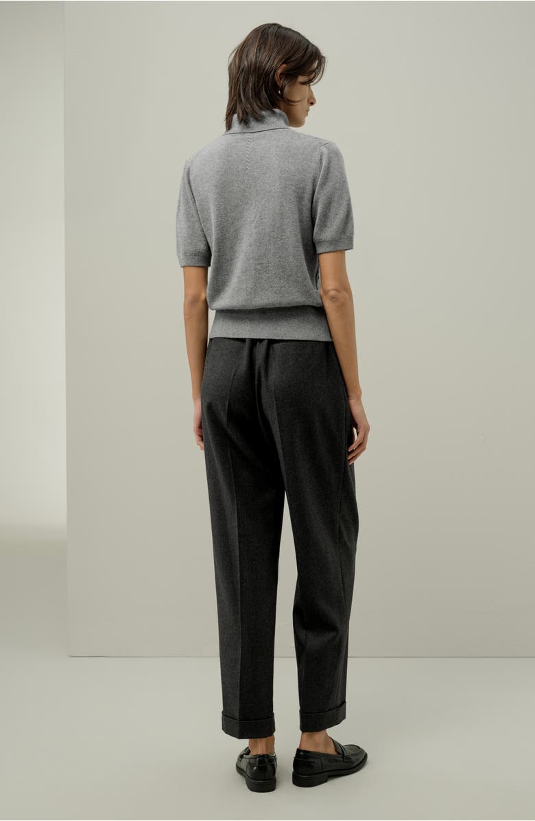 Lilysilk Cable-Knit Baby Cashmere Turtleneck Top, Alternate, color, Husky