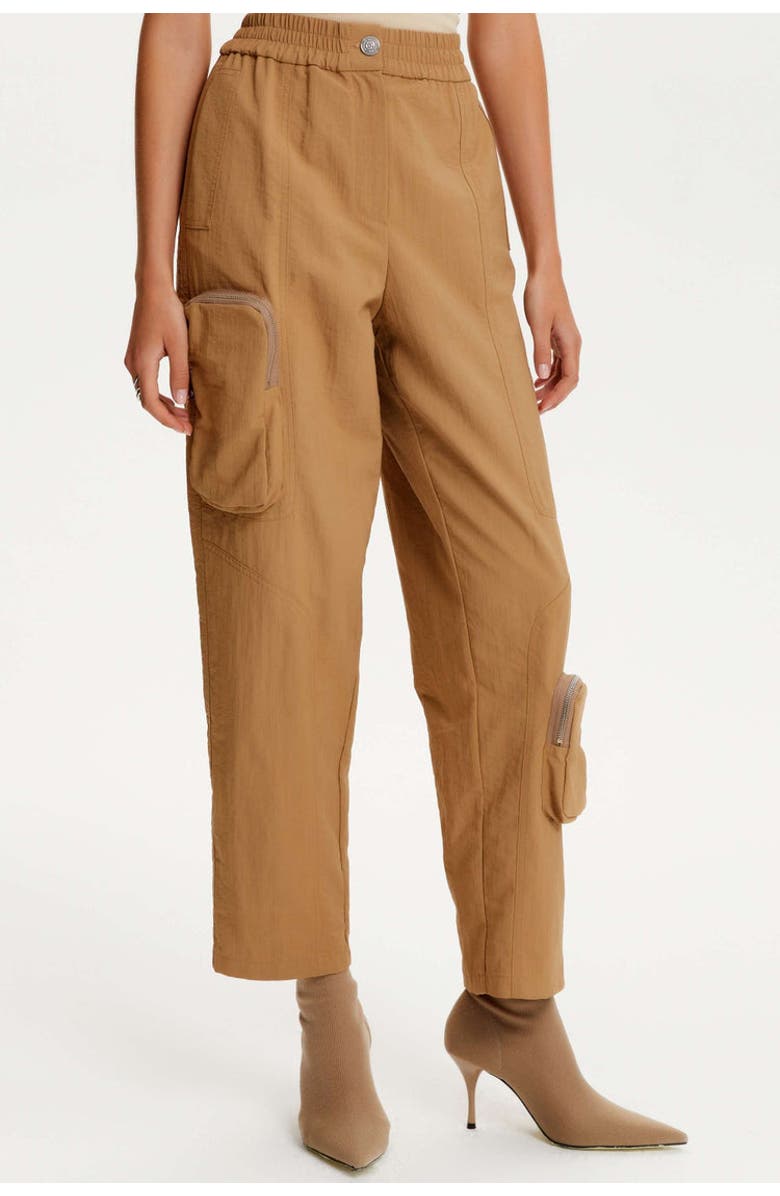Nocturne High Waist Boyfriend Pants With Cargo Pockets, Main, color,