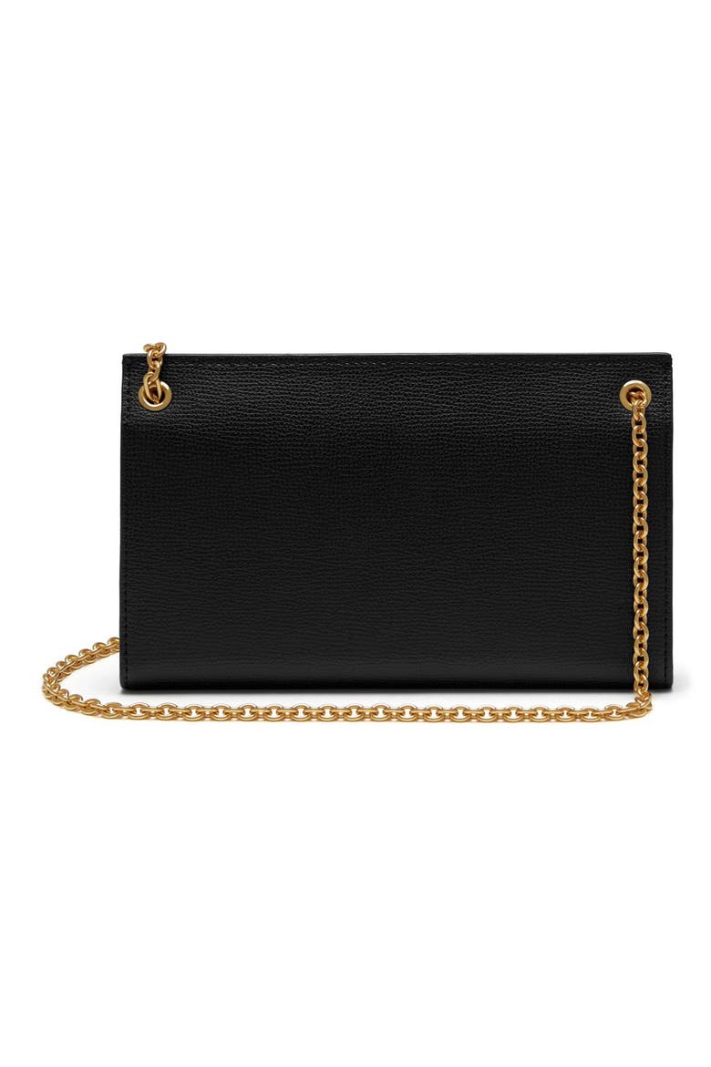 Amberley Leather Clutch, Alternate, color, BLACK