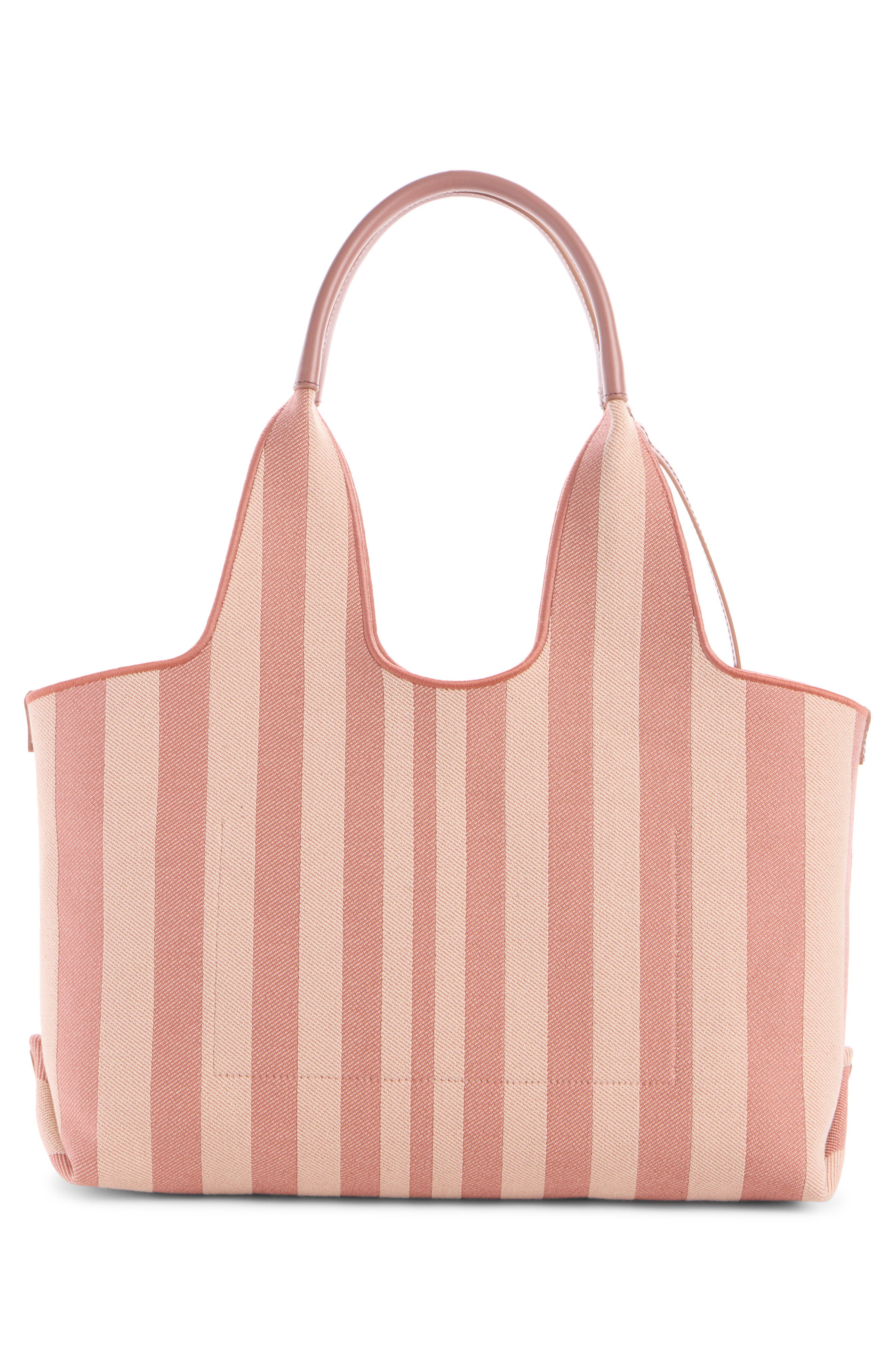 Stripy Logo Jacquard Tote, Alternate, color, NOUGAT