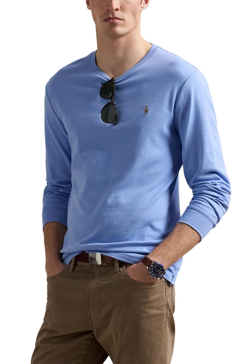 Soft Touch Long Sleeve T-Shirt, Main, color, FALL BLUE