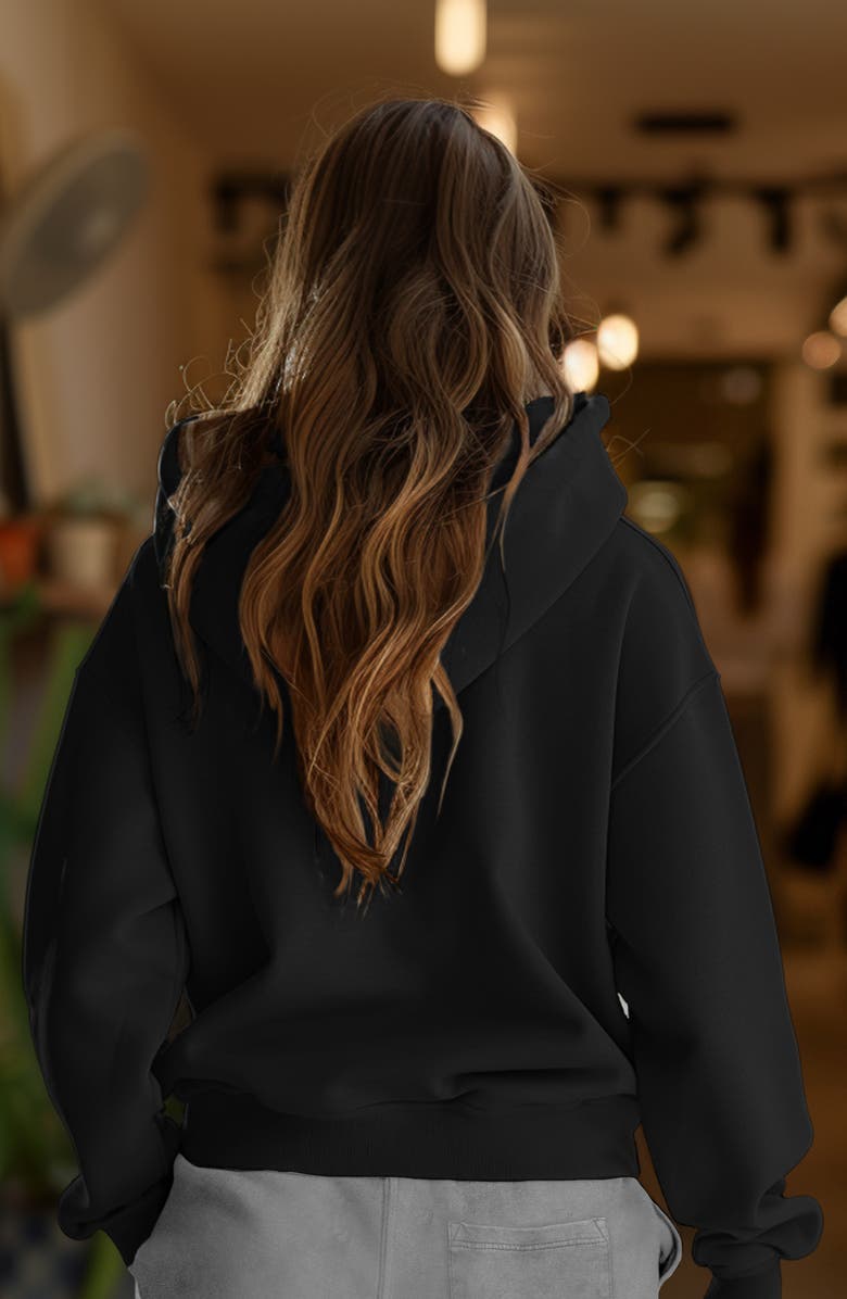 Dalix Womens Butterfly Midweight All Day Hoodie, Alternate, color, Black