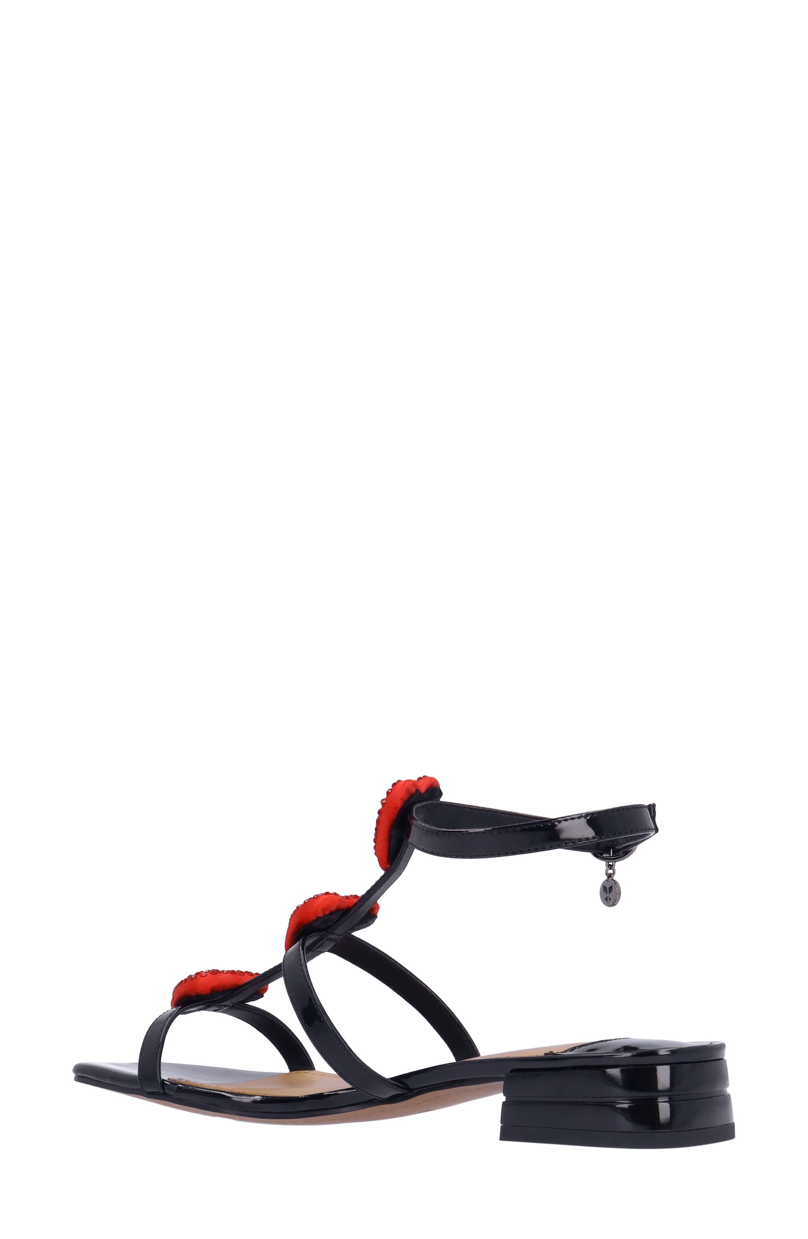 J. Reneé Heartly Strappy Sandal, Alternate, color, Black
