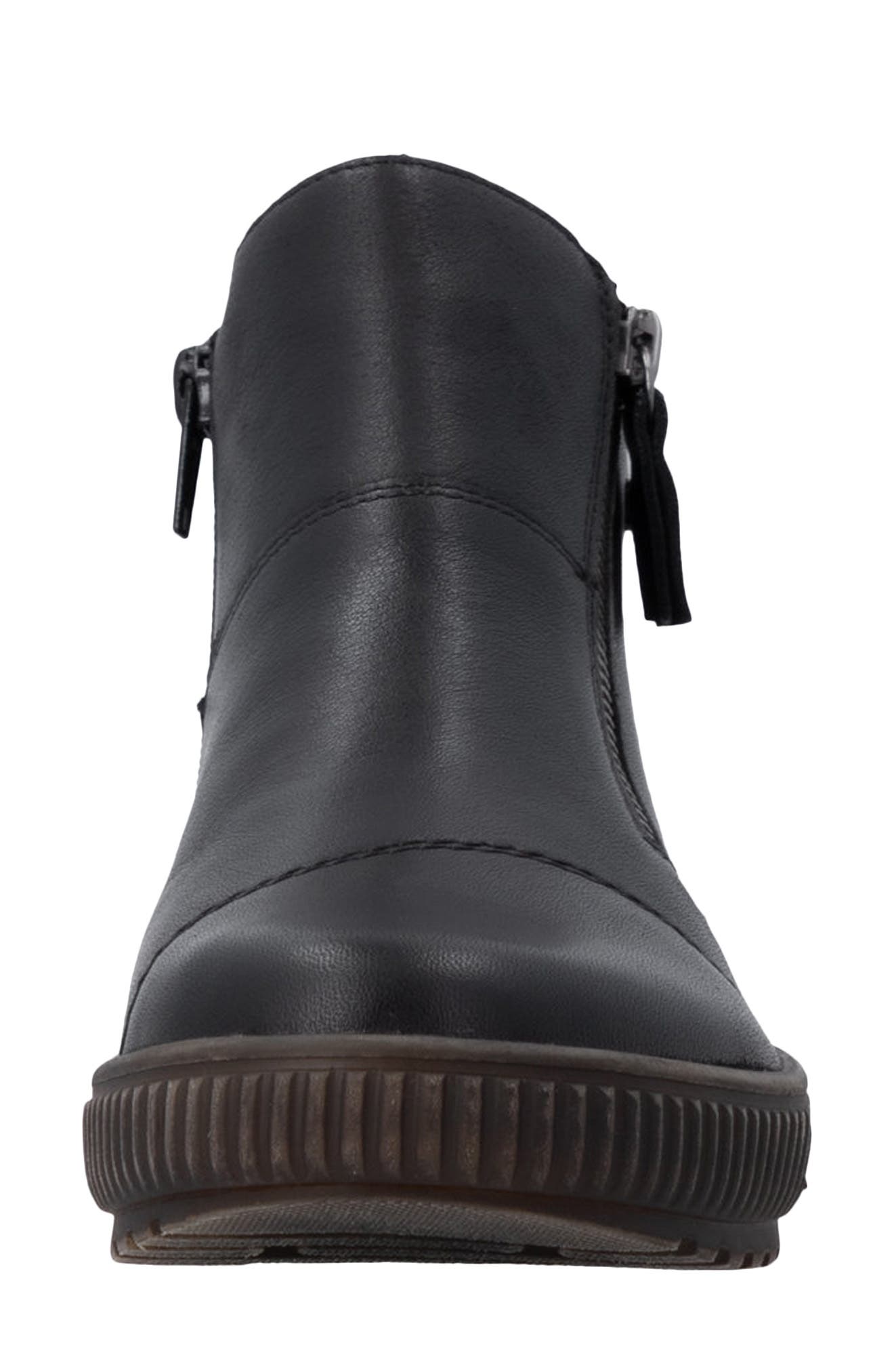 Maditta 83 Leather High Top Sneaker, Alternate, color, BLACK/ BLACK
