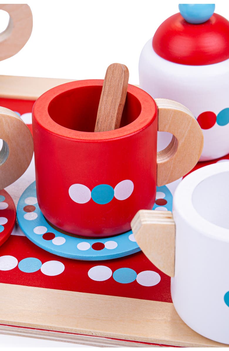 Bigjigs Toys Tea Set on a Tray, Alternate, color, 