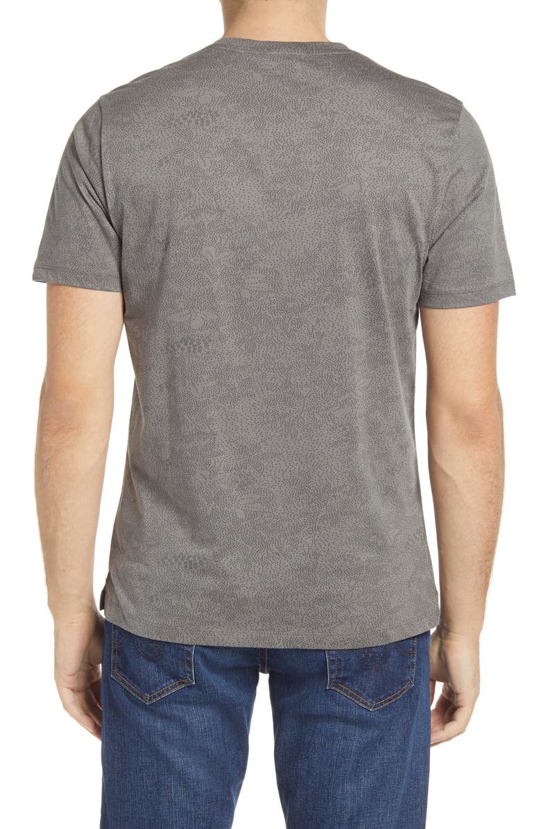 Robert Barakett London Print V-Neck T-Shirt, Alternate, color, 