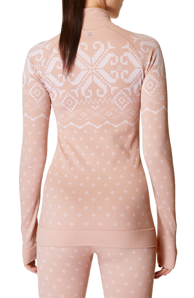 Sweaty Betty Fair Isle Jacquard Base Layer Top, Alternate, color, 