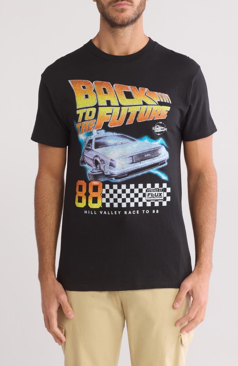 The Forecast Agency Back To The Future Race To 88 Graphic Print T-Shirt, Main, color,