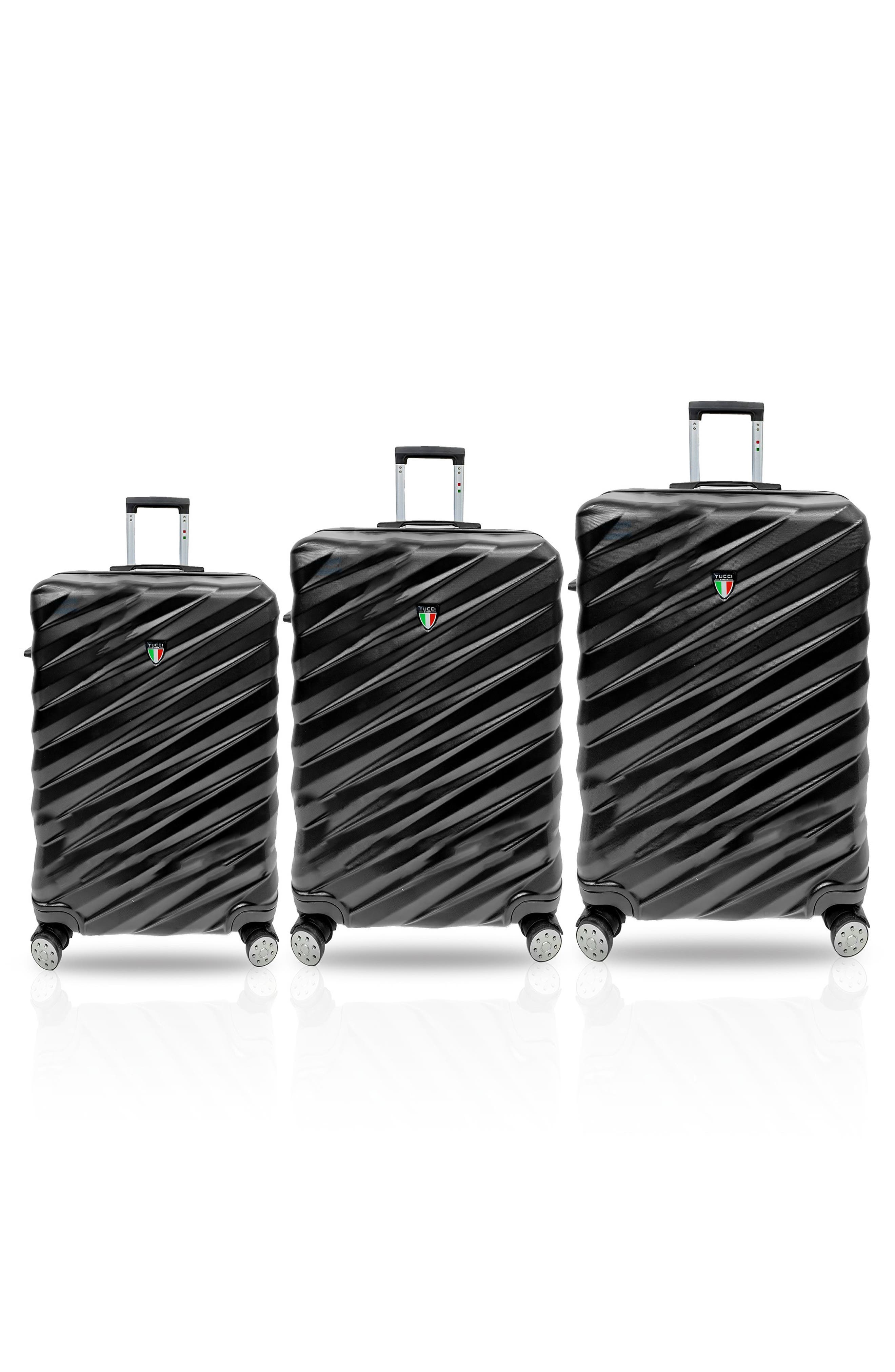 TUCCI Storto Hardshell 3-Piece Spinner Luggage Set