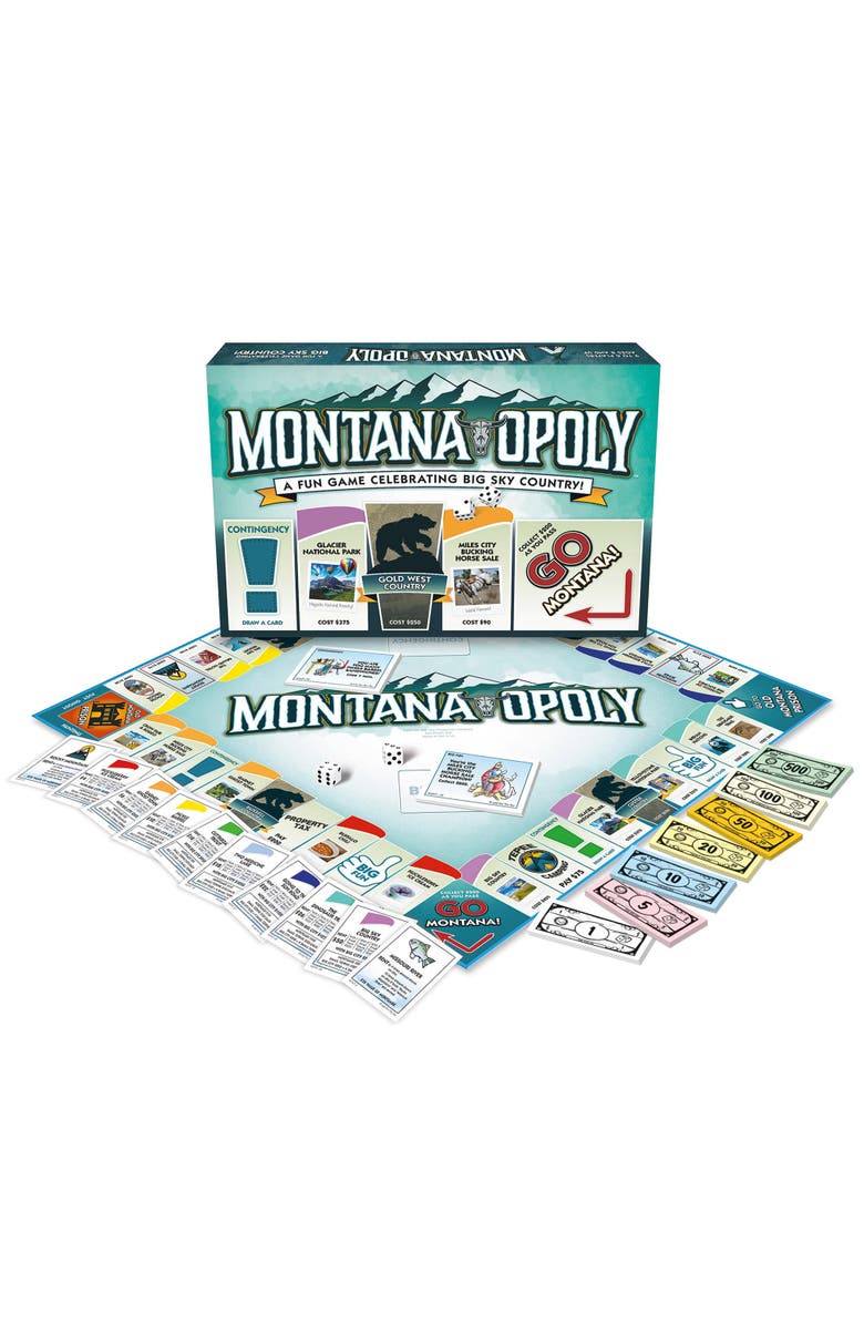 Late for the Sky Montanaopoly Monopoly Board Game, Alternate, color, Multicolored