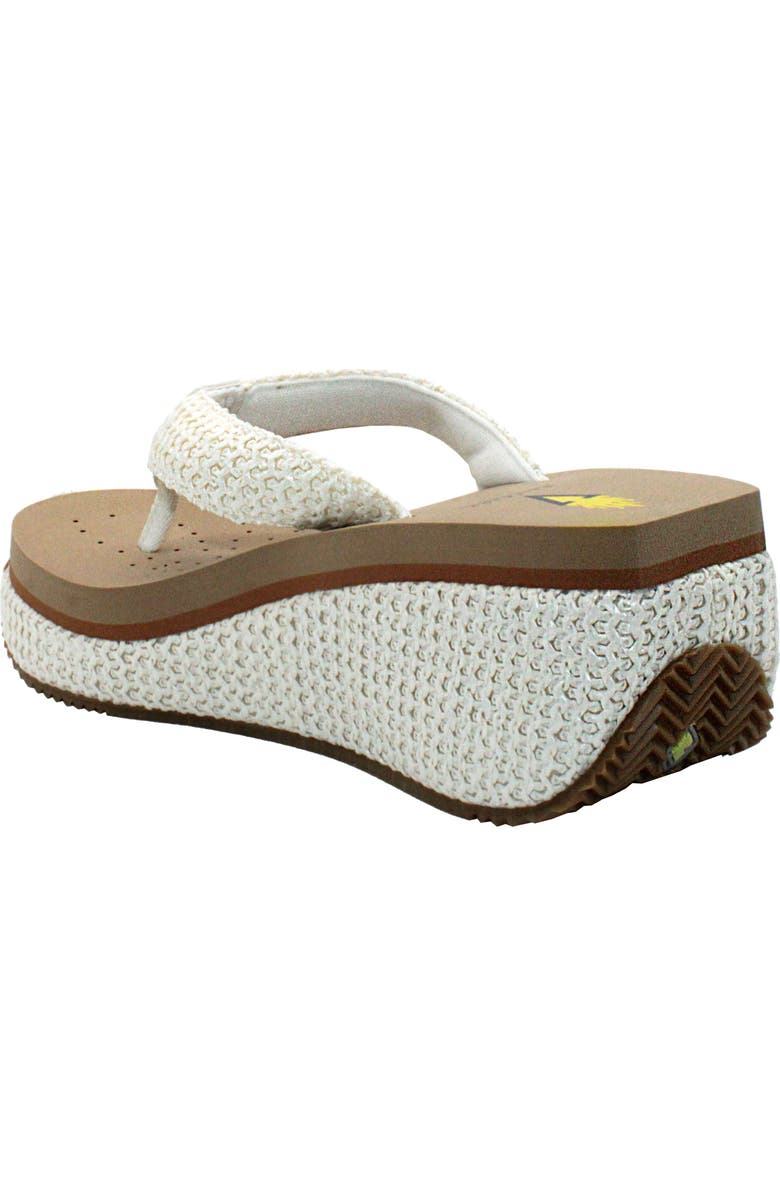 Volatile Island Platform Flip Flop, Alternate, color, White