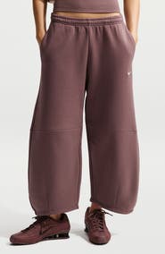 Nike Phoenix Fleece Loose Crop Barrel Pants