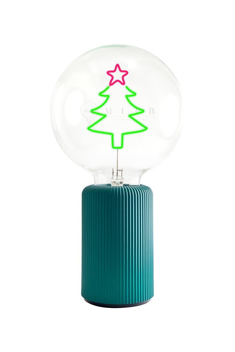 Xmas Tree Portable Table Lamp, Main, color, Emerald