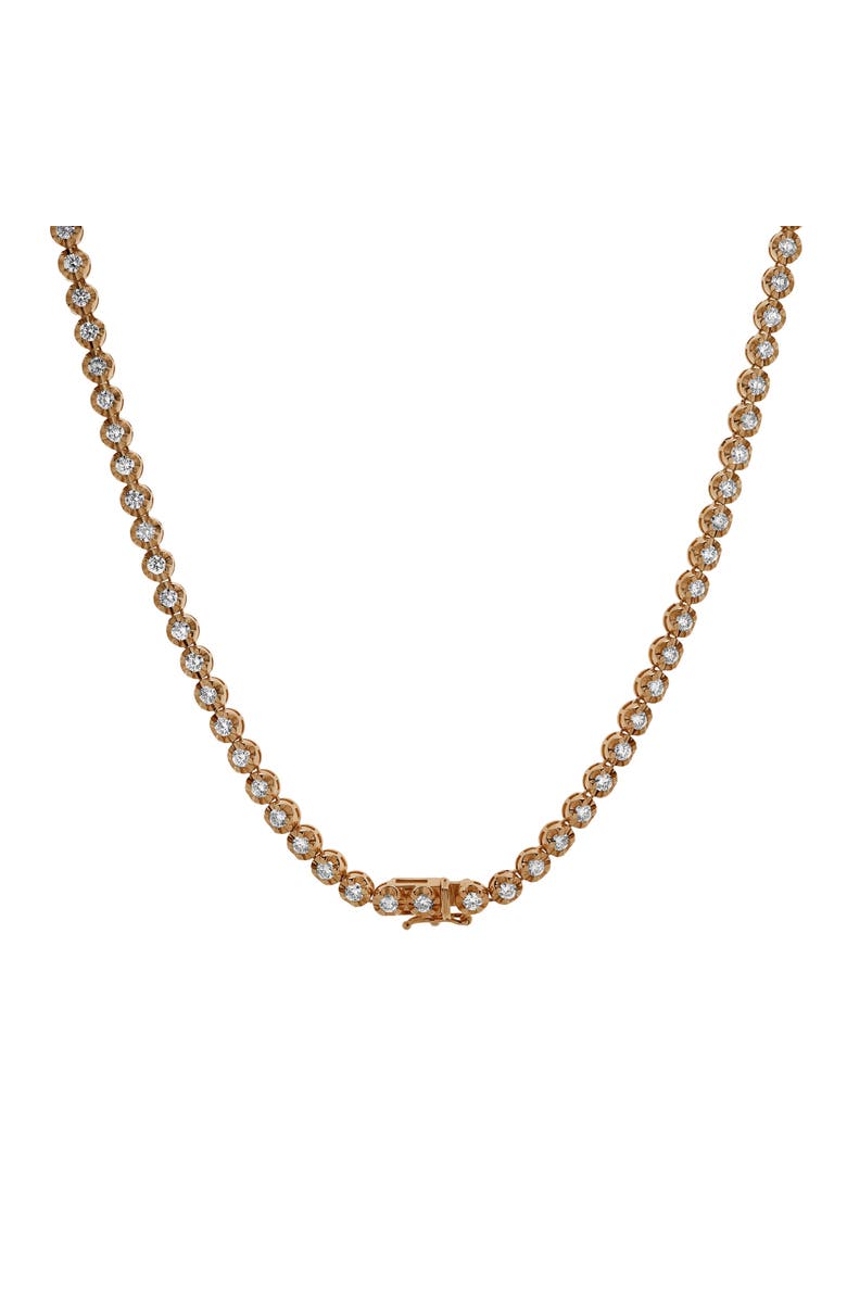 LuvMyJewelry LMJ 14K Rose Gold Diamond Tennis Chain - 6.2 Carats, Main, color, 14K Rose Gold