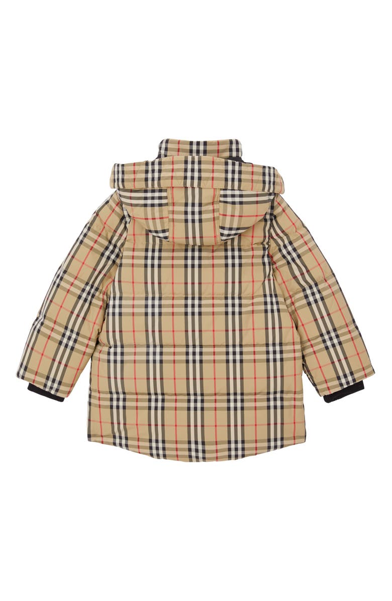 Burberry Kids' Aubin Hooded Down Jacket, Alternate, color, 