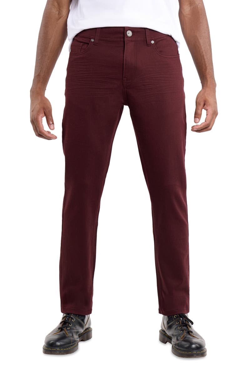 Commuter Stretch Cotton Blend Pants, Main, color, FIG