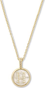 Melinda Maria Baby Love Letters Initial Pendant Necklace