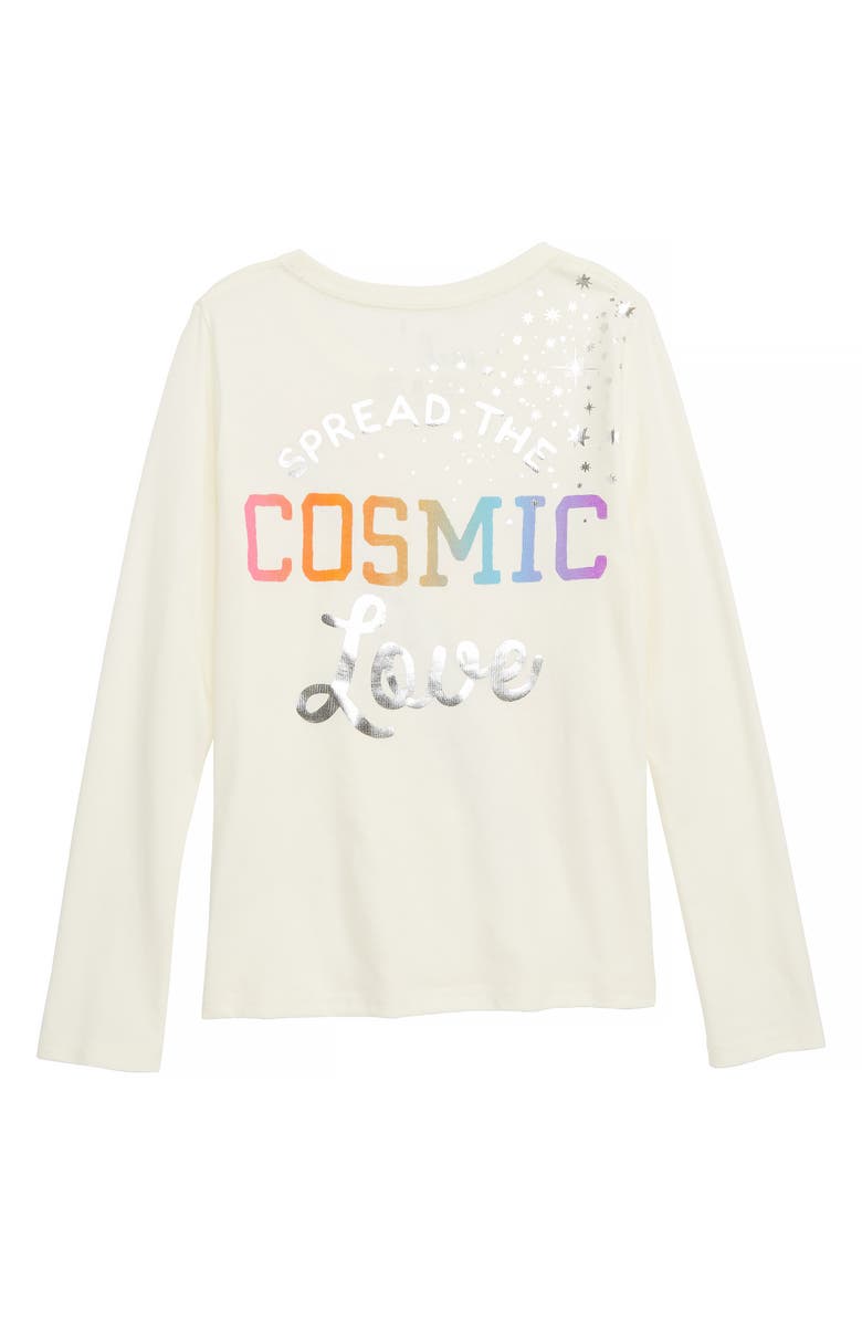 Peek Aren't You Curious Cosmic Love Rainbow Graphic Tee, Alternate, color,