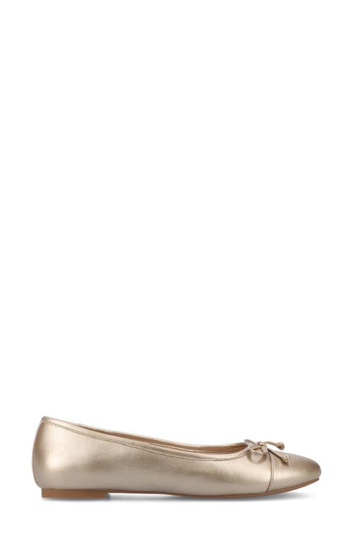 Journee Collection Kaiah Ballet Flat In Champagne