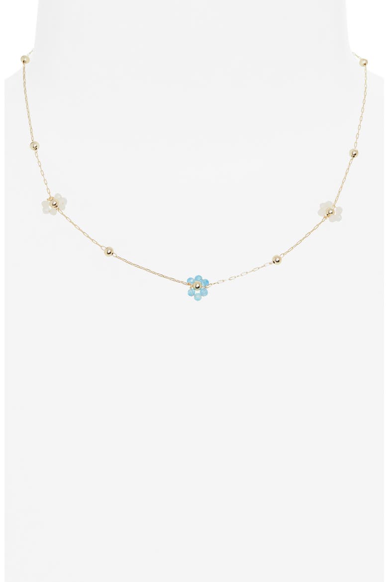 Floral Cluster Necklace, Alternate, color, GOLD