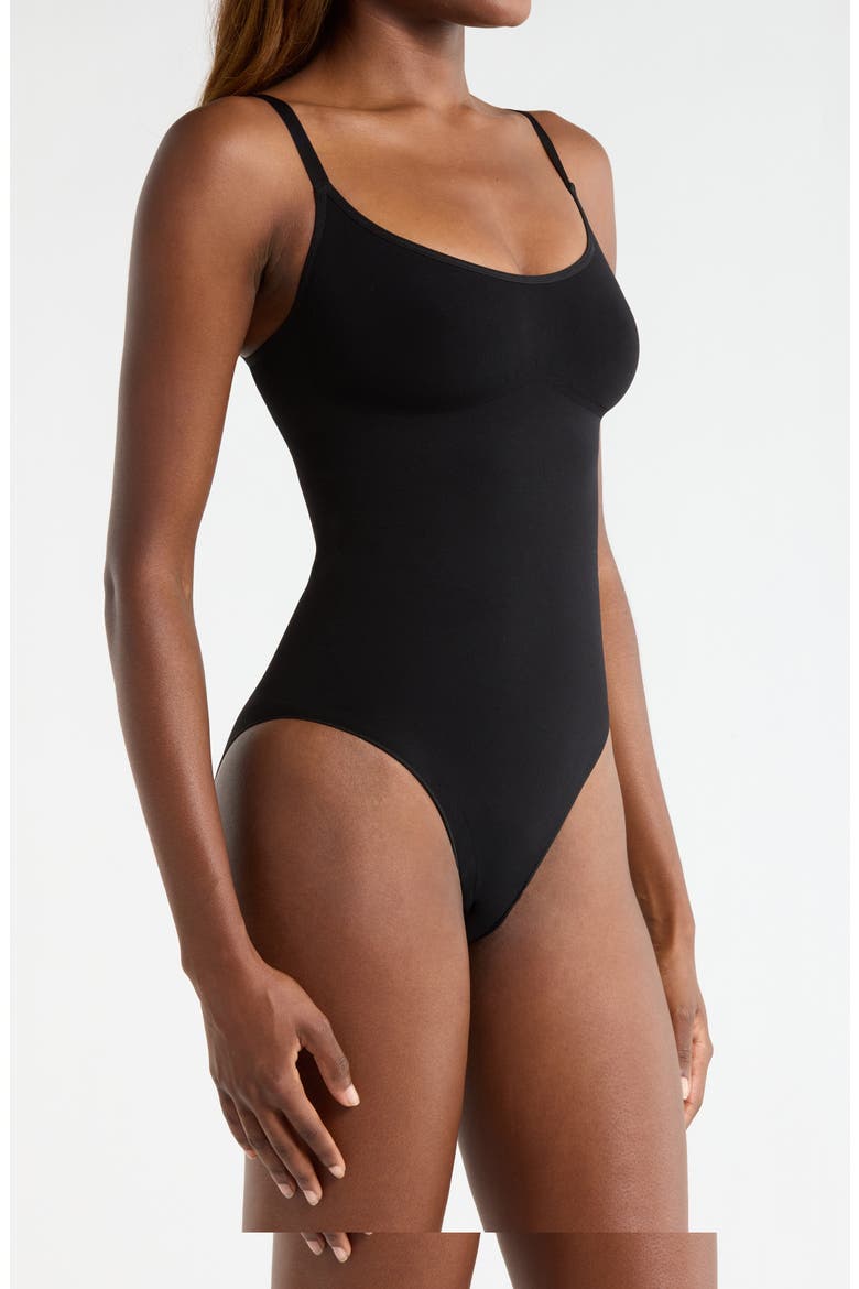 Sculpting Bodysuit, Alternate, color, BLACK