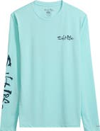Salt Life Liquid Depth Badge Long Sleeve SLX Performance Tee